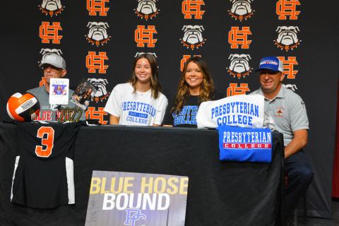 Aliza Hart signs to Presbyterian College for volleyball.