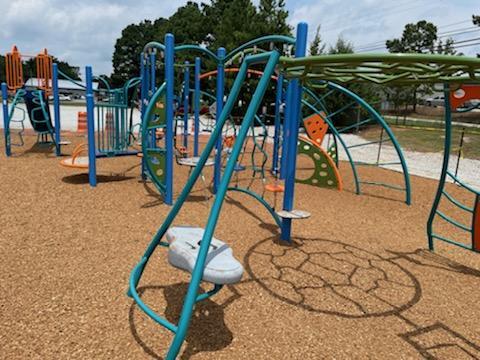 The soon-to-open jungle gym at Bell Family YMCA. 
