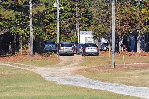 Multiple GBI vehicles were seen Thursday at 350 Liberty Hill Church Road in Hartwell. (Dan Hunt/The Hartwell Sun)