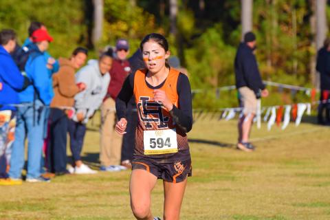 Melody Blomberg finished 10th overall at the region meet on Saturday, Oct. 22.