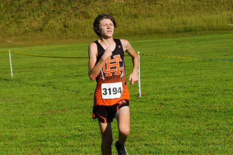 Braydon Lane runs at the Reservation Run on Sept. 20.