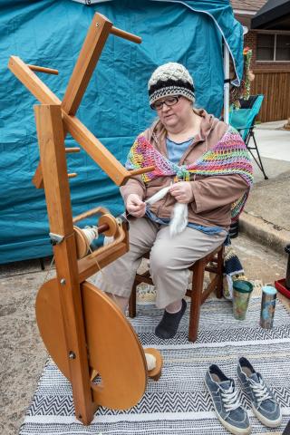 Pictured above is one of the craft vendors at the last Hartwell Makers Festival held this past April.