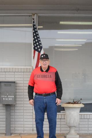 James Moore Sr. outside of The Hartwell Sun. 