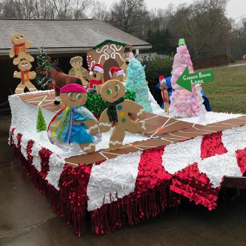 Pictured above is the Rock Springs Baptist Church float, one of many that traveled through the streets of Hartwell during Sunday’s annual Christmas Parade. 