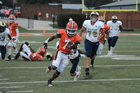 Junior running back Nori Moore honored as the first team All-Region running back.