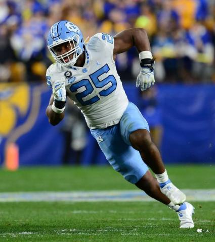 North Carolina’s junior defensive end Kaimon Rucker named 3M Stem Scholar Athlete. 