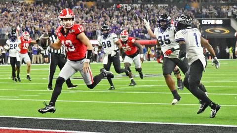 Having advanced from walk-on quarterback to superstar, Stetson Bennett played his last game for the Georgia Bulldogs on Monday night in California’s SoFi Stadium. The sixth-year senior won his fifth Offensive Player MVP award in the last five playoff games, including the CFP National Championship game’s 65-7 thrashing of TCU. Bennett threw four touchdowns while amassing 304 yards through the air. No. 13 also rushed for two more scores. Coach Kirby Smart said that was probably Bennett’s best game ever. Now m