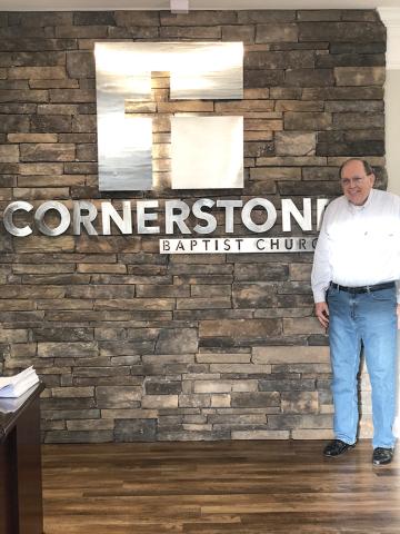 Terry Meeks pictured pictured right has been the founding and senior pastor of Cornerstone Baptist Church and is retiring after 28 years. 