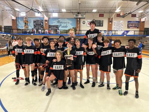 The Hart County High School Mat Dogs finished second at the region duals hosted at Oconee County High School on Saturday, Jan. 7 and will advance to sectionals at Long County on Saturday, Jan 14.