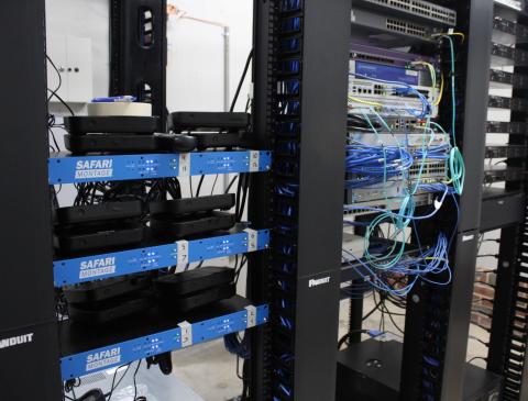 Hart County Charter System has been awarded a $100K Rural Technology Grant. Pictured above is the IT Room.