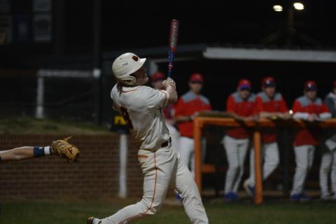 Senior catcher Riley Posey gets a hit in a 2021 game as the Hart County Diamond Dogs turn to him and a few other seniors for leadership in the clubhouse for the 2023 season.