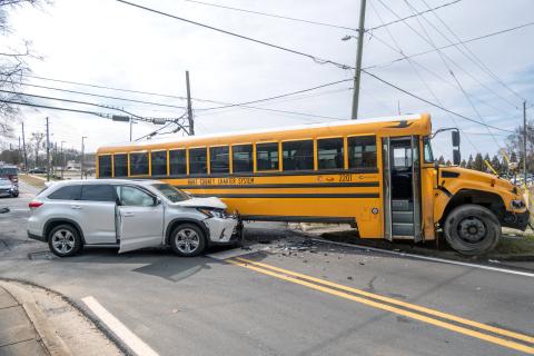 A Hart County Charter System school bus was involved in a motor vehicle collision Feb. 10 near the intersection of North Richardson Street and East Johnson Street. 