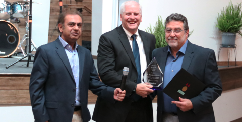Pictured during MedLink Georgia’s annual awards banquet are (L-R) Dr. Mushtaq Ahmed, MedLink CMO, Dave Ward, MedLink CEO and MedLink Hartwell’s Dr. Theodore Schock, Provider of the Year.