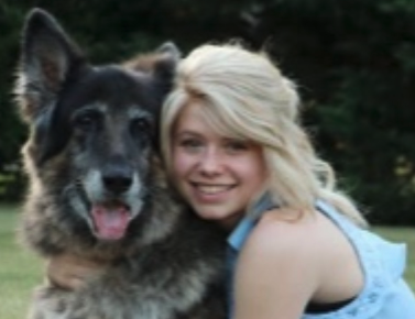 Jennifer Cobb and dog Abby Gail. 