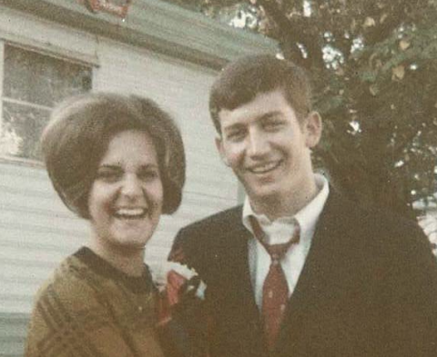 During the first several years of our almost 54 years of marriage, Pam and I lived in a 12-foot-by-40-foot New Moon mobile home. The monthly payments were $61.83. This photo was taken after the 1968 UGA homecoming game. We were married on Aug. 23, 1969. We moved to Jesup in 1971. When we were expecting our first child, we bought a 100-year-old house. The payments were $98 per month.