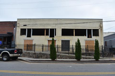 The former Smith TV Repair and Sales building on Depot Street was built in the early twentieth-century, and will soon be Hartwell’s most recently refurbished building. 