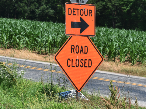 Secondary roads in Hart County have taken a beating from motorists and truck drivers disregarding the detour set up by the Georgia Department of Transportation as workers finish up repairs on a Royston Highway bridge. 
