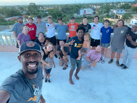 Pictured is the Hart County baseball team along with the FCA directors and families in the Dominican Republic. Pictured in the front is Miguel Terrero (FCA Dominican Republic Director). In the front row from left to right is Julie Sanders, Rhyann MacKay (FCA Dominican Republic Admin), Rose Terrero (FCA Dominican Republic Director), Chad Posey, Alvis Santana (FCA Dominican Republic Staff), and Mac Campbell (FCA South Carolina Foothills Area Director). In the back row from left to right is Coach Leland Jones,