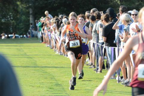 Freshman Isla Bell was the top finisher for the Lady Dogs placing in 21st place at the NEGA Championship Aug. 19.