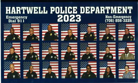  The men and women of the Hartwell Police Department. 	
