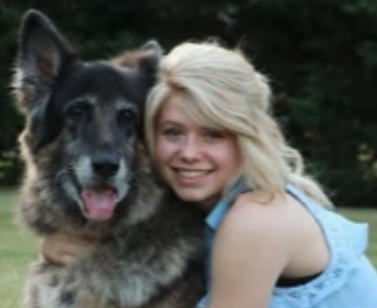 Jennifer Cobb and dog Abby Gail. 