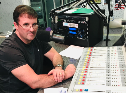 WKLY’s Mike Atkins celebrates 40 years on air this year. 