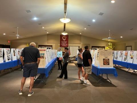 An exhibit of Eucharistic Miracles was on display at the Sacred Heart of Jesus Catholic Church Sept. 30 to Oct. 6. 