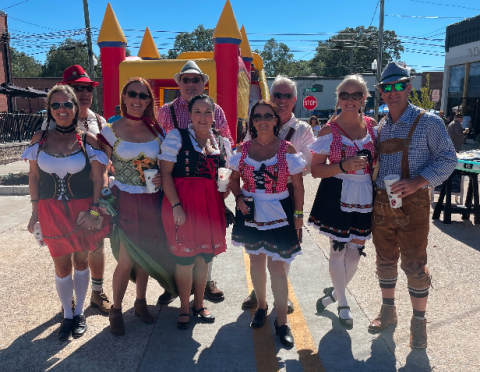 Patrons of the 2022 HartOberFest. The festival raises money for the Hart County Animal Rescue.