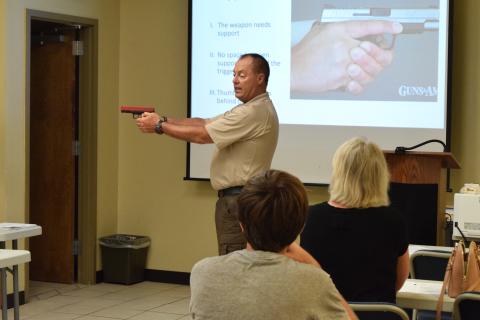 Captain Wayne Hinson, along with a host of other instructors with years of experience, have taught the citizens firearms class for the last 10 years. 