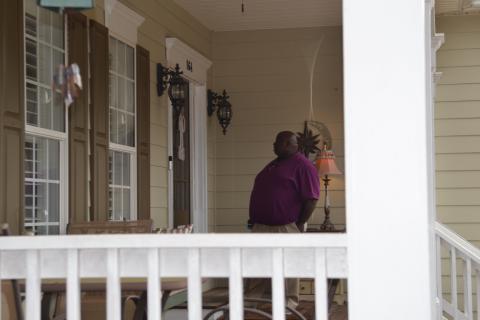 Candidate RIchard Sheller campaigns in the Azalea Lane neighborhood of Hartwell ahead of the runoff election Dec. 5. Sheller will face off against Debbie Henry to replace Stephen Ayers 