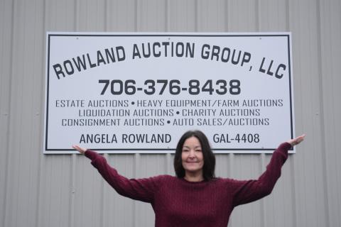 Angie Rowland of Rowland Auction Group.  