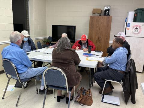 The members of the Hart County Water and Sewer Authority hold their first meeting for 2024.  