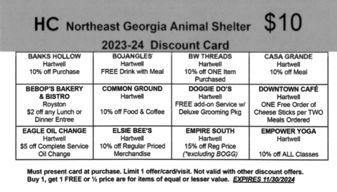Discount card