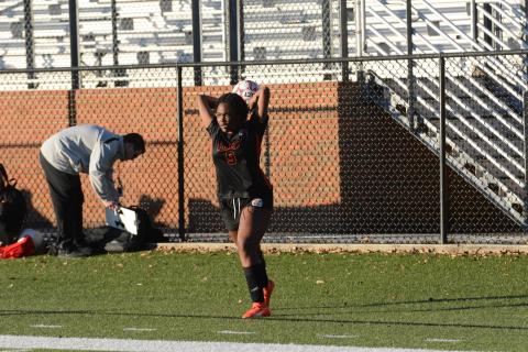 Pictured is freshman midfielder Aidyn Craft as she has scored three goals combined in two games. 