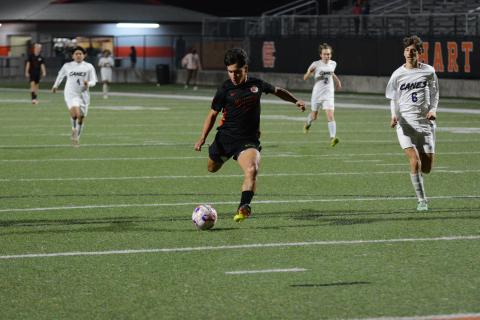 Pictured is senior forward Axsel Fajardo as he as tallied eight goals in a two games. 