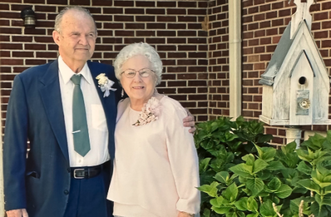 Mark and Barbara Temples on their wedding day April 18, 2018. 