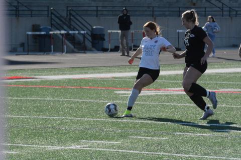 Junior forward Channing Segars hat trick was unable to put the Lady Dogs past the Lady Indians of Stephens County in the 6-3 loss on March 19 in Toccoa.