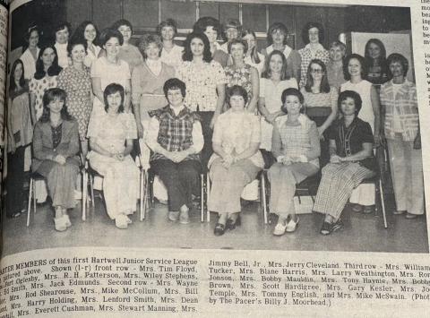 The Hartwell Service League will celebrate 50 years of service to Hart County at a ceremony May 4. The original charter members of the HSL printed in the June 20, 1974 edition of The Hartwell Sun.