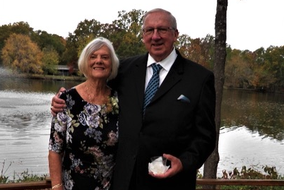Sandy and Howard Holt at their granddaughter’s wedding last year.