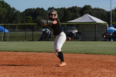 HCHS head softball coach Gerald Gates will look to sophomore second baseman Carly Dutton (pictured) and junior first baseman Kinsley Duncan to be breakout players in the infield for the Lady Dogs in 2024.