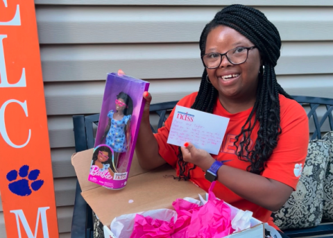 Taylor Freeman, a 21-year-old college student from Clemson helped create the first Black Barbie with Down syndrome. 