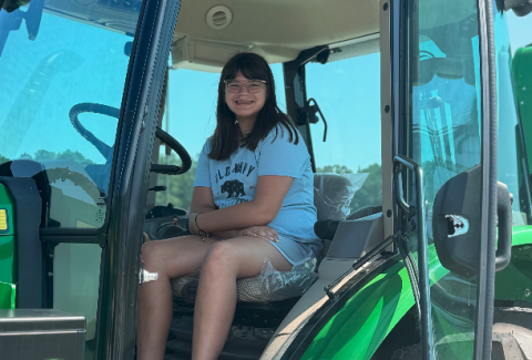 Vivian Fargason, daughter of publisher Patrick Fargason, is a bona fide ag expo critic.  