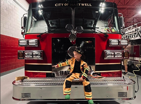 Five-year-old Jack Martin makes a trip to see the City of Hartwell’s new fire department which is now fully operational. The photo was taken by Jack’s mom Jessica Martin as the two came to visit Jack’s uncle, Hartwell firefighter Drew Martin.  