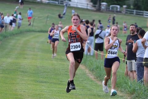 Isla Bell placed 14th overall in the 2024 Heroes Invitational at Tallulah Falls School Aug. 29. Photo by Fast Feet Timing.