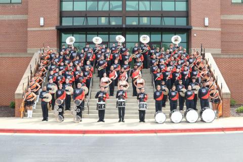 The 2024 Hart County Bulldog Marching Band.
