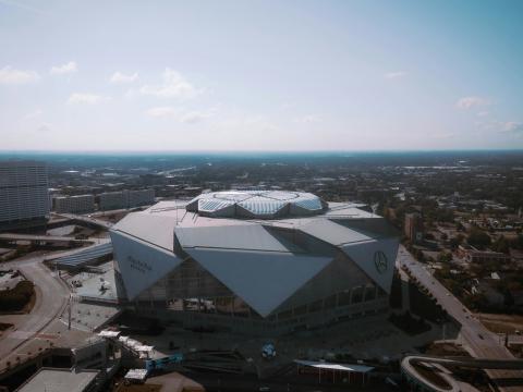 The 119th meeting of Clean, Old Fashioned Hate between Georgia and Georgia Tech will be held in Mercedes-Benz Stadium in 2025. Photo by Chrishaun Byrom.