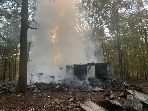 A house fire on Crawford’s Ferry Rd. Saturday caused one man to be airlifted to the hospital. An investigation is still ongoing. 