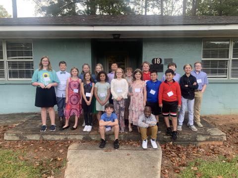 North Hart students competing in the competition include Front row (sitting, from left to right):  Matthew Rowland and KJ Jones. Second row (from left to right): Sera Hronec, Gabby Brown, Ivy Tatum, Karma Harris, Kyleigh Haueisen, Natalie Cooper, Rafael Carbajal Reza, Jackson Dang, and Corben Weir. Back row (from left to right): Brayden Shankle, Caleigh Tucker, Riley Maxwell, David Garcia, Tyson Rowland, Samson Greene, Sawyer Clanton, and Josiah Andrew. 