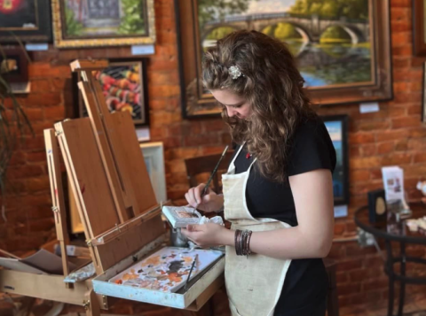 Bentley Sabatini with Creations on Canvas by Bentley will be one of the vendors at the Holiday Bazaar.