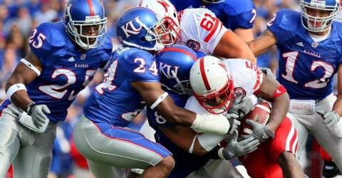 Former Hart County Bulldogs wide receiver and former Kansas Jayhawk defensive back (24) Mikendric Harper is set to host an Alumni Flag Football game and Youth Football Camp in Herndon Stadium on June 13 and 14.  (Photo submitted by Harper)